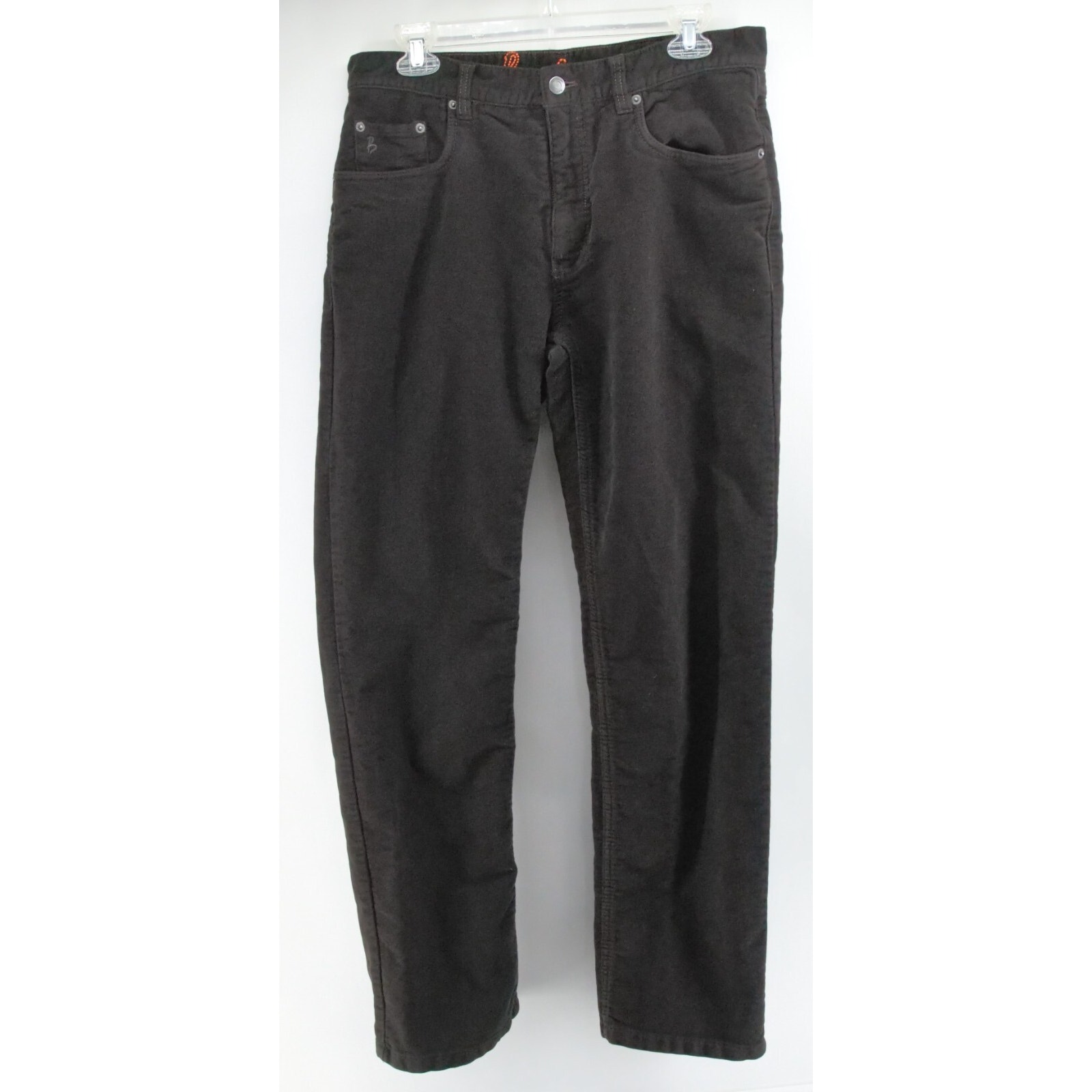 Boden Men Straight Leg Pants Size 32r Black Cotton Pants